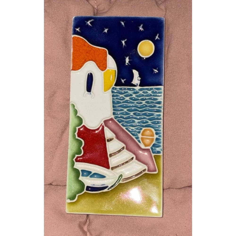 Vietri Pottery Amalfi Coast Tile 6x4 Made Painted by Hand Italy